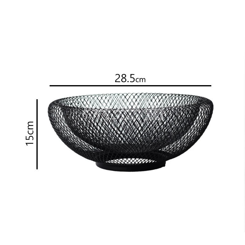 سلة فواكة معدن اسود A12/12