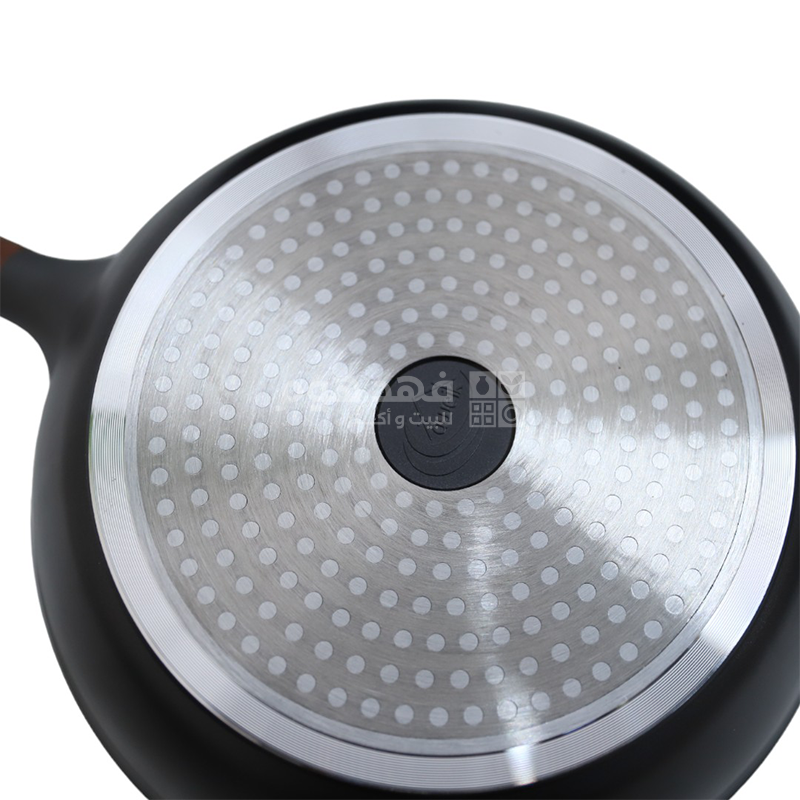 طقم طناجر جرانيت 8 قطع ثقيل يدين خشب COOKWARE