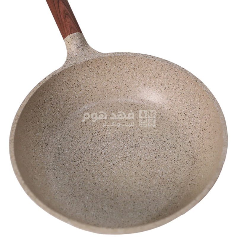 طقم طناجر جرانيت 8 قطع ثقيل يدين خشب COOKWARE